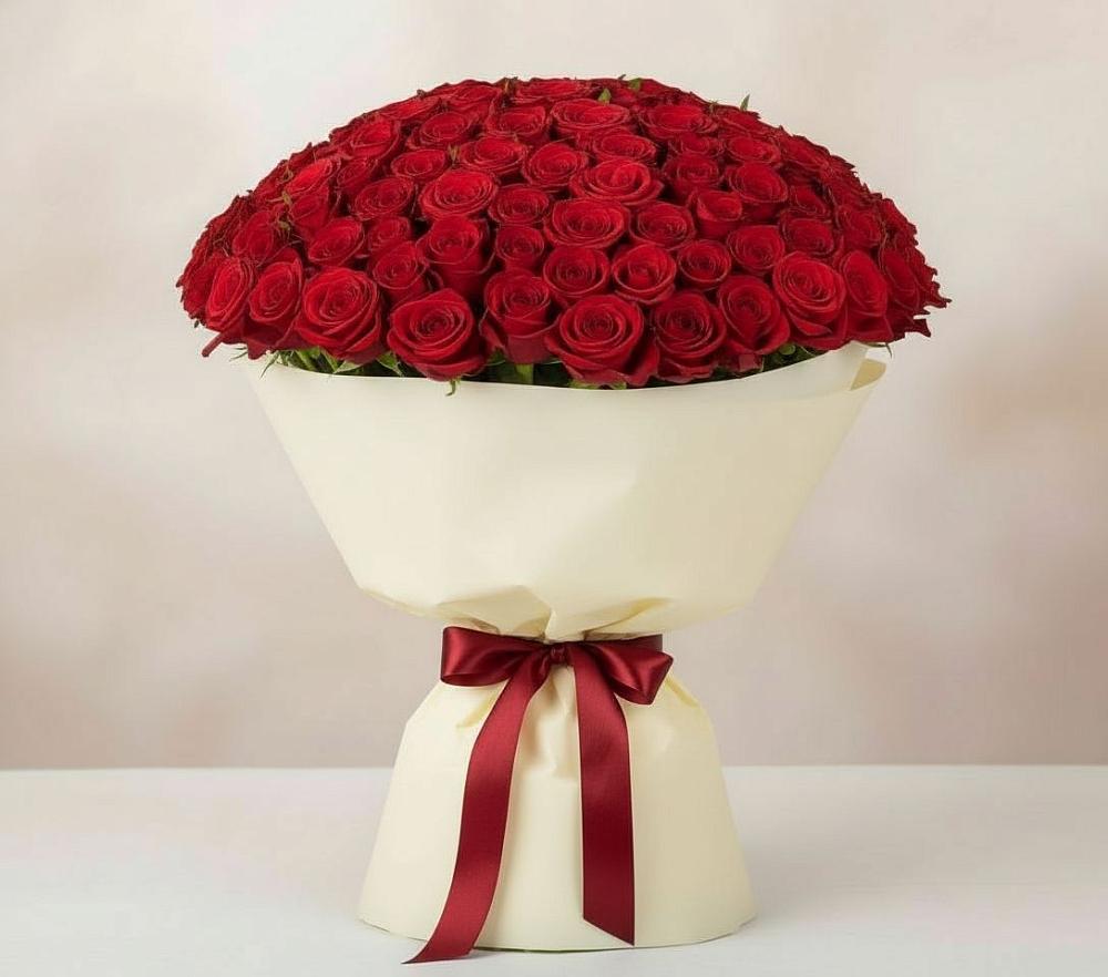 Букет 101 Красная роза Милано в Берёзовке Алтайского края