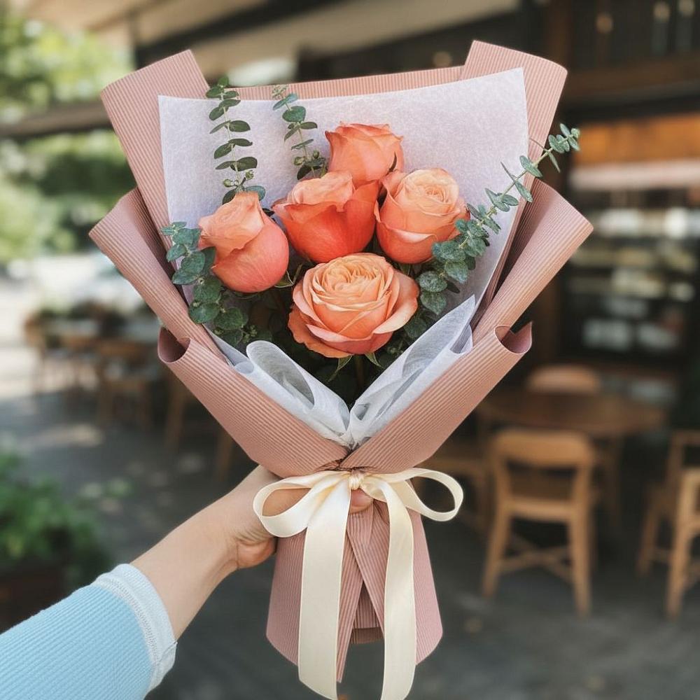 Букет цветов из: Розы в Берёзовке Алтайского края