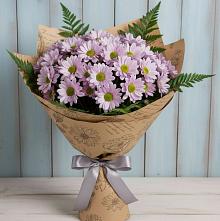 Букет цветов из:  Хризантемы в Берёзовке Алтайского края