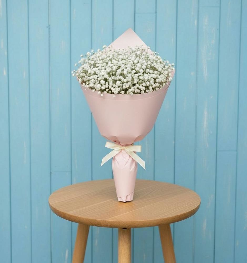 Букет цветов из: Гипсофила в Берёзовке Алтайского края