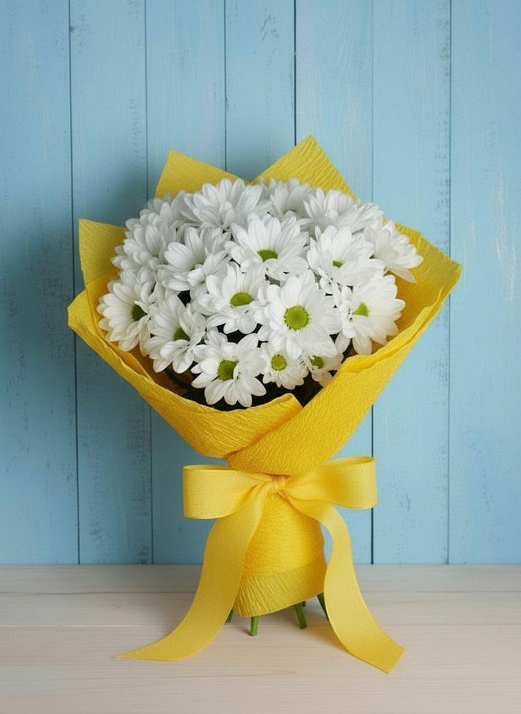 Букет цветов из: Хризантемы в Берёзовке Алтайского края