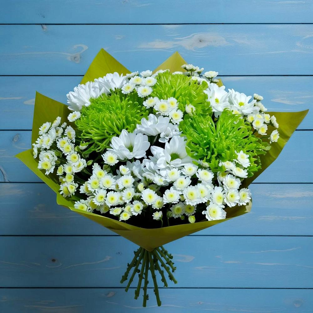 Букет цветов из: Хризантемы в Берёзовке Алтайского края