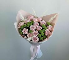 Букет цветов из:  Розы и Хризантемы в Берёзовке Алтайского края
