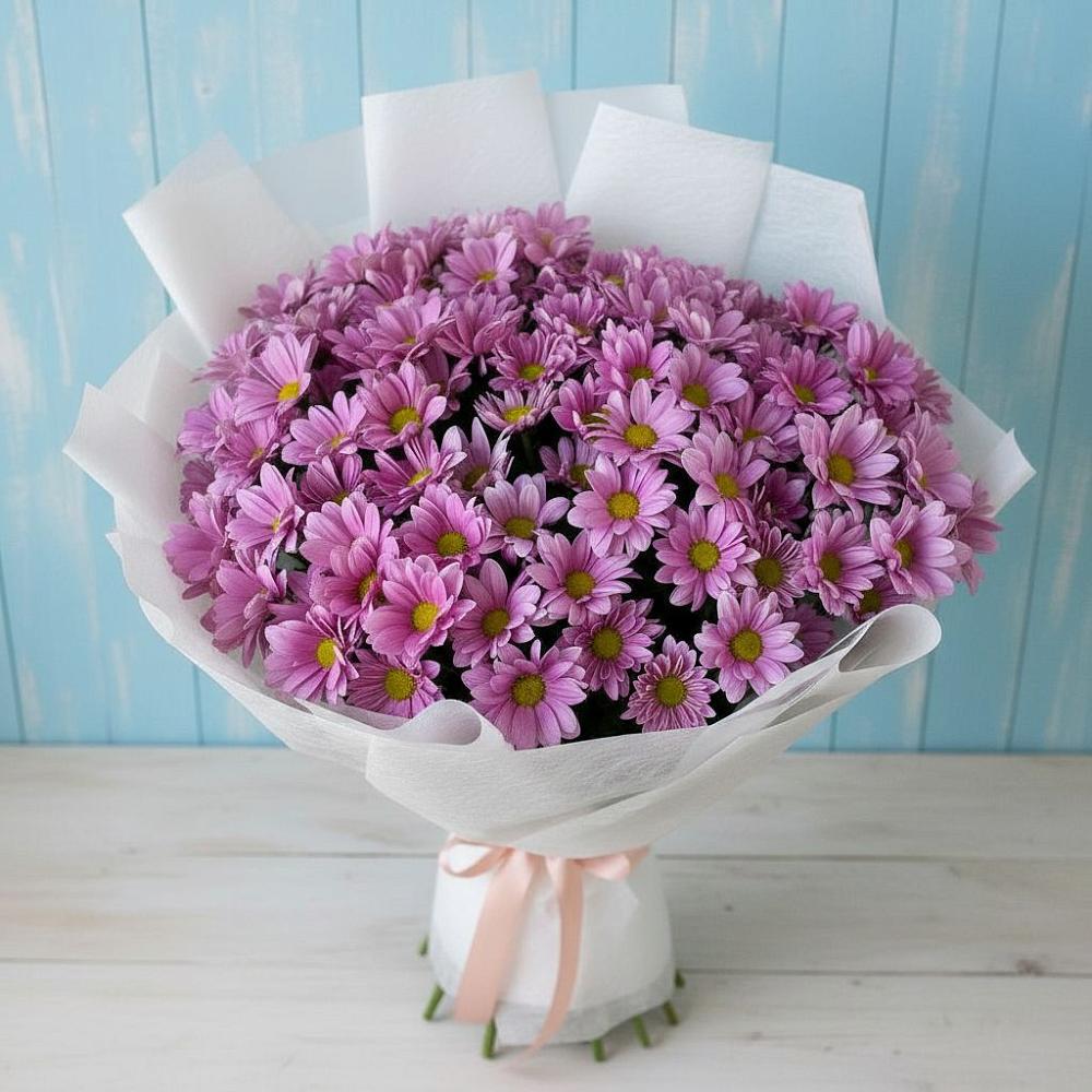 Букет цветов из: Хризантемы в Берёзовке Алтайского края