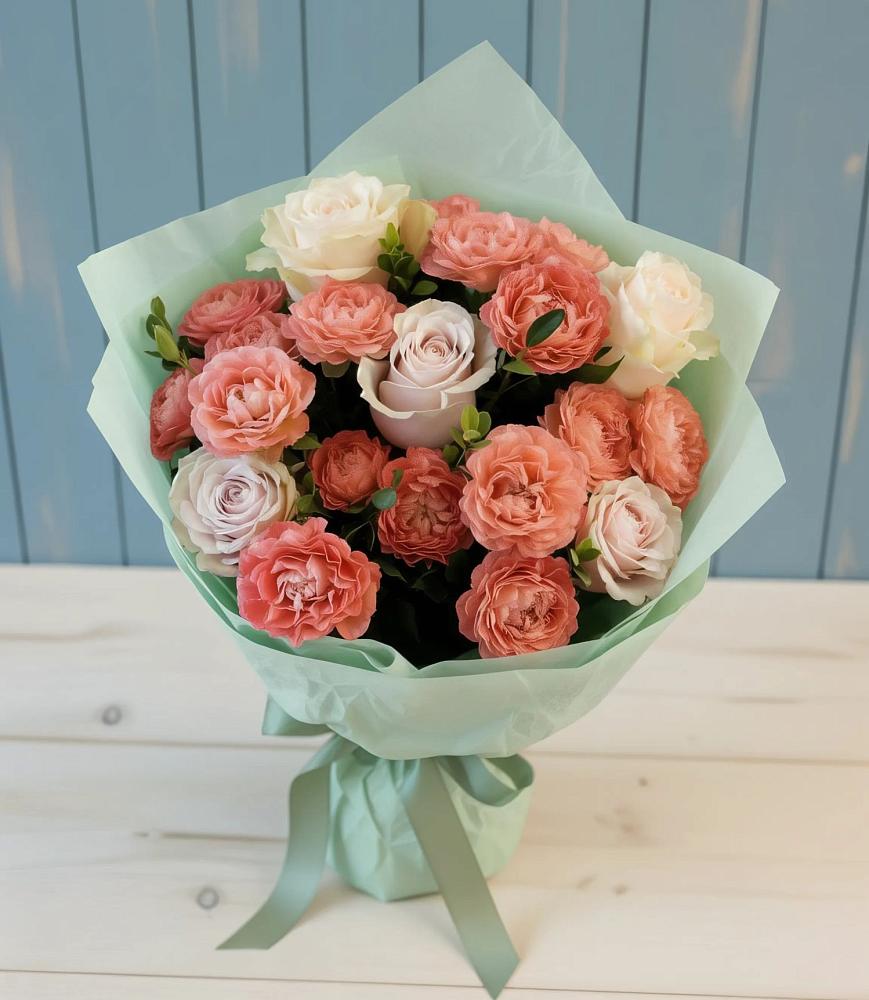 Букет цветов из: Розы в Берёзовке Алтайского края