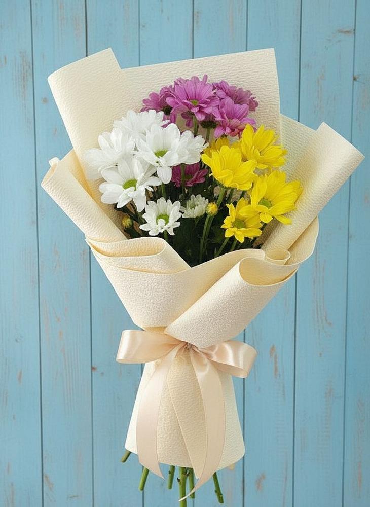 Букет цветов из: Хризантемы в Берёзовке Алтайского края
