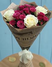 Букет цветов из:  Розы в Берёзовке Алтайского края