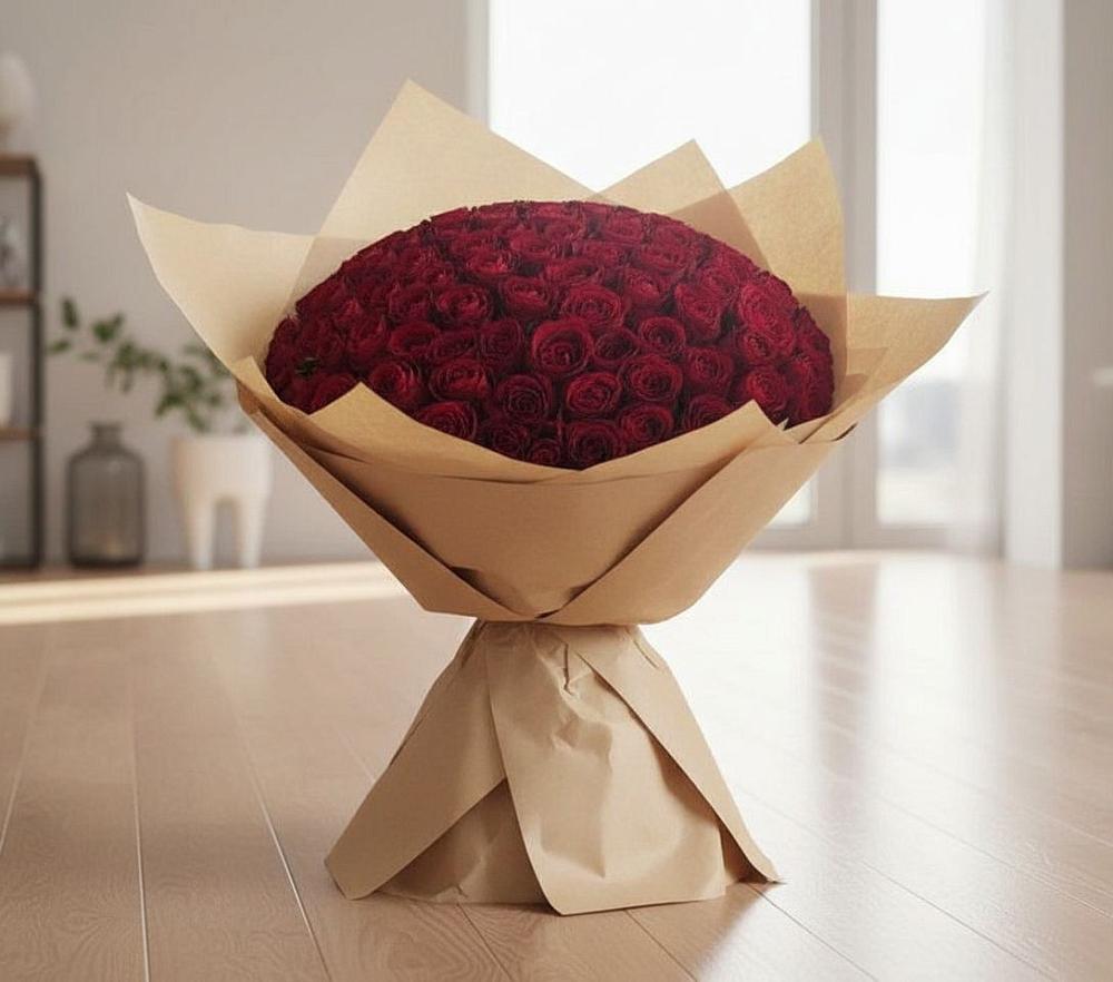 Букет 101 Красная роза в Берёзовке Алтайского края